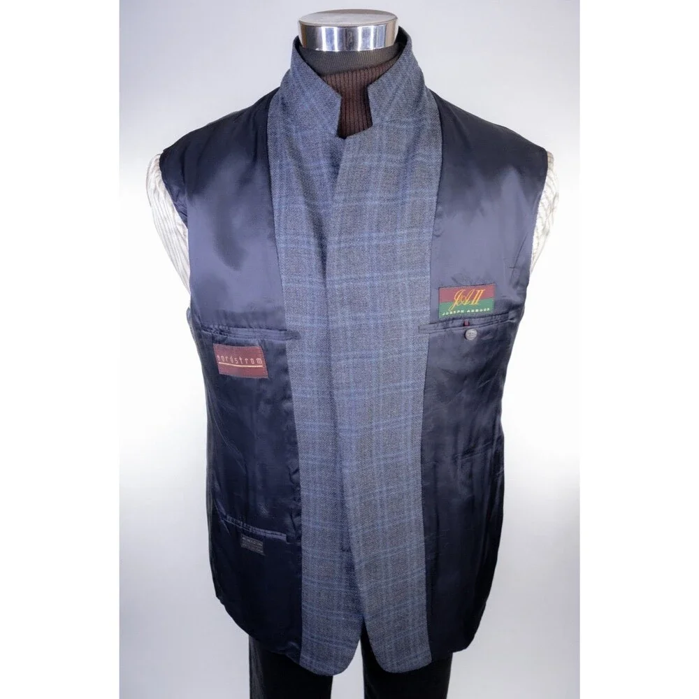 Joseph Abboud NORDSTROM Sport Coat Blazer Sz 43R Silk-Wool Two Button Jacket
